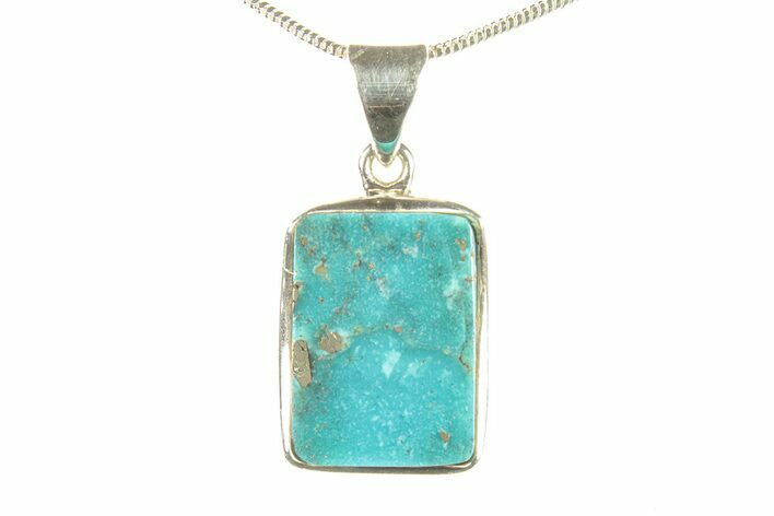 Persian Turquoise Pendant (Necklace) - Sterling Silver #279273